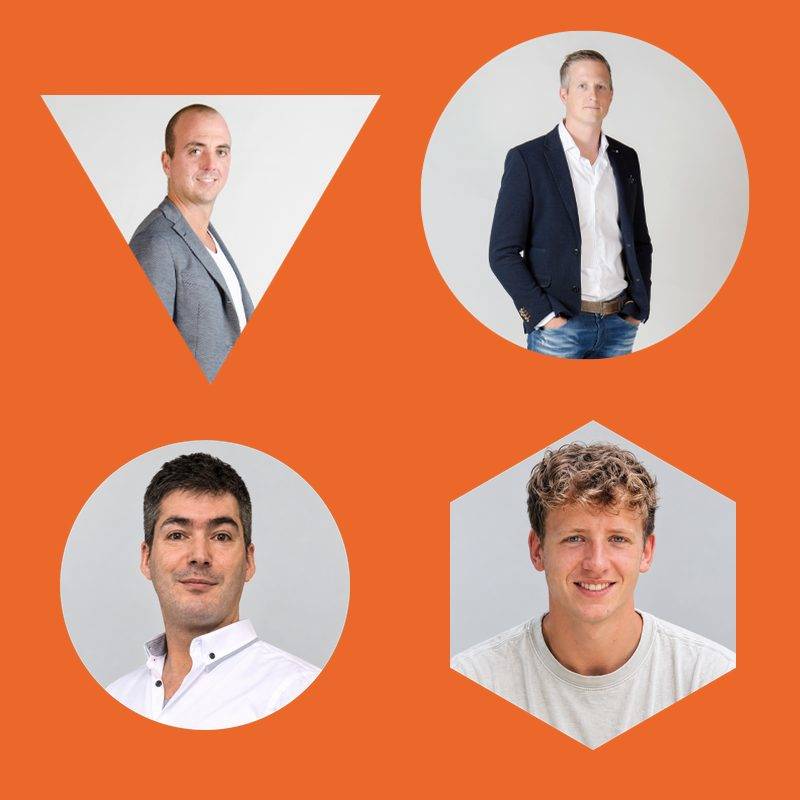 Het team van Multiminded: Otto Dijkstra, Age van der Zee, Ronny Nonhebel en Sander